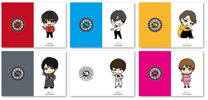 6種類のクリアファイル